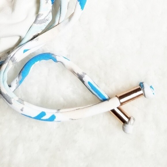 NWT Eberjey Womens Large Bleached Blues Kate Side Ties Low Rise Bikini Bottom - Picture 5 of 7